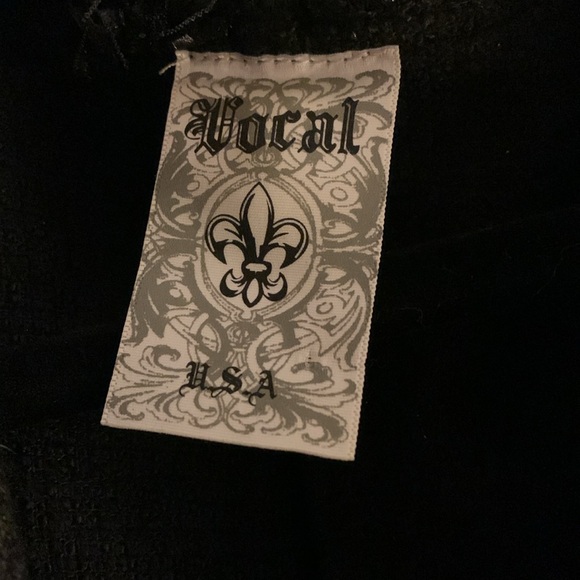 Vocal USA casual black jacket with fringe - Picture 4 of 6